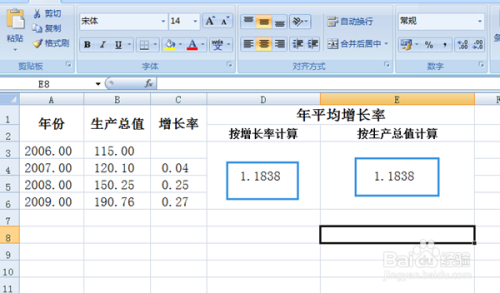 年平均增长率怎么算